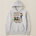 I Just Want To Work In My Garden And Hangout With My Dogs - Personalized Shirt