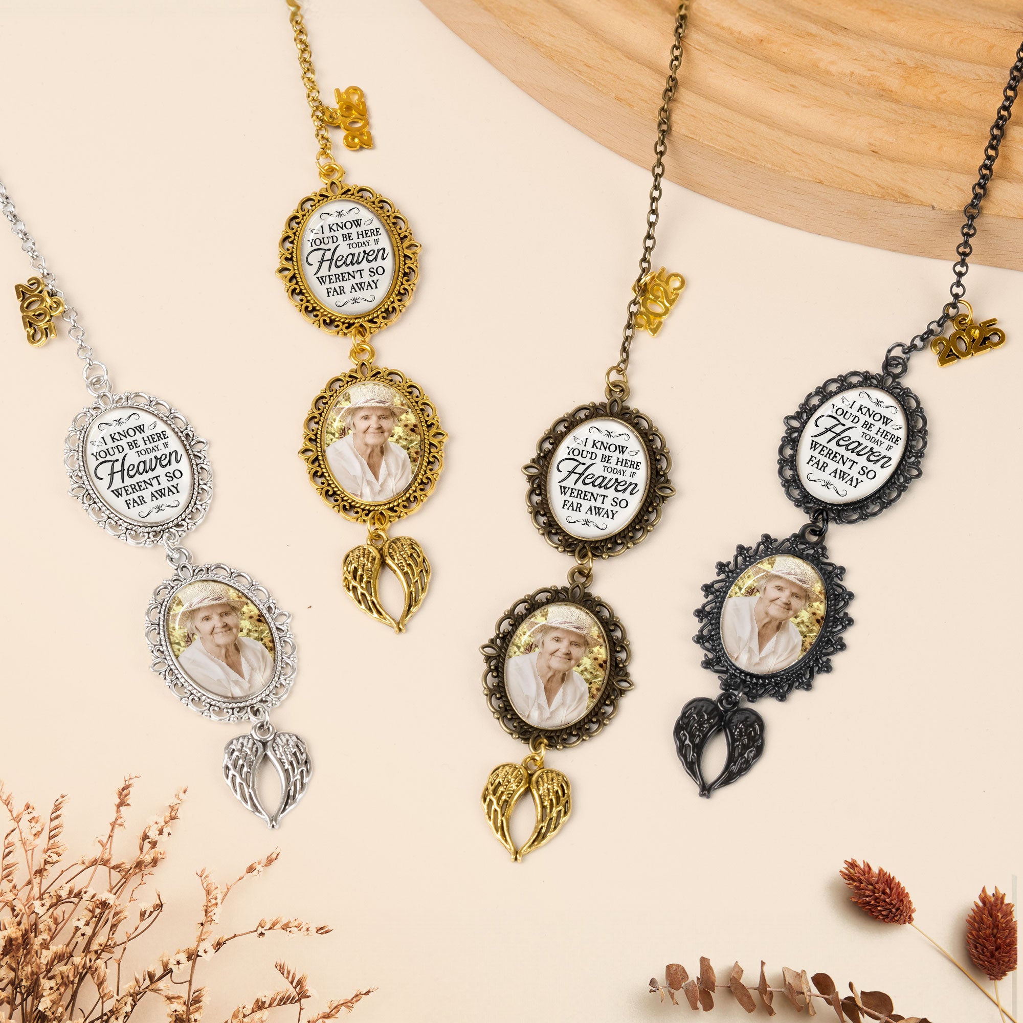 I Know You'd Be With Me Today - Custom Graduation Tassel Photo Charm