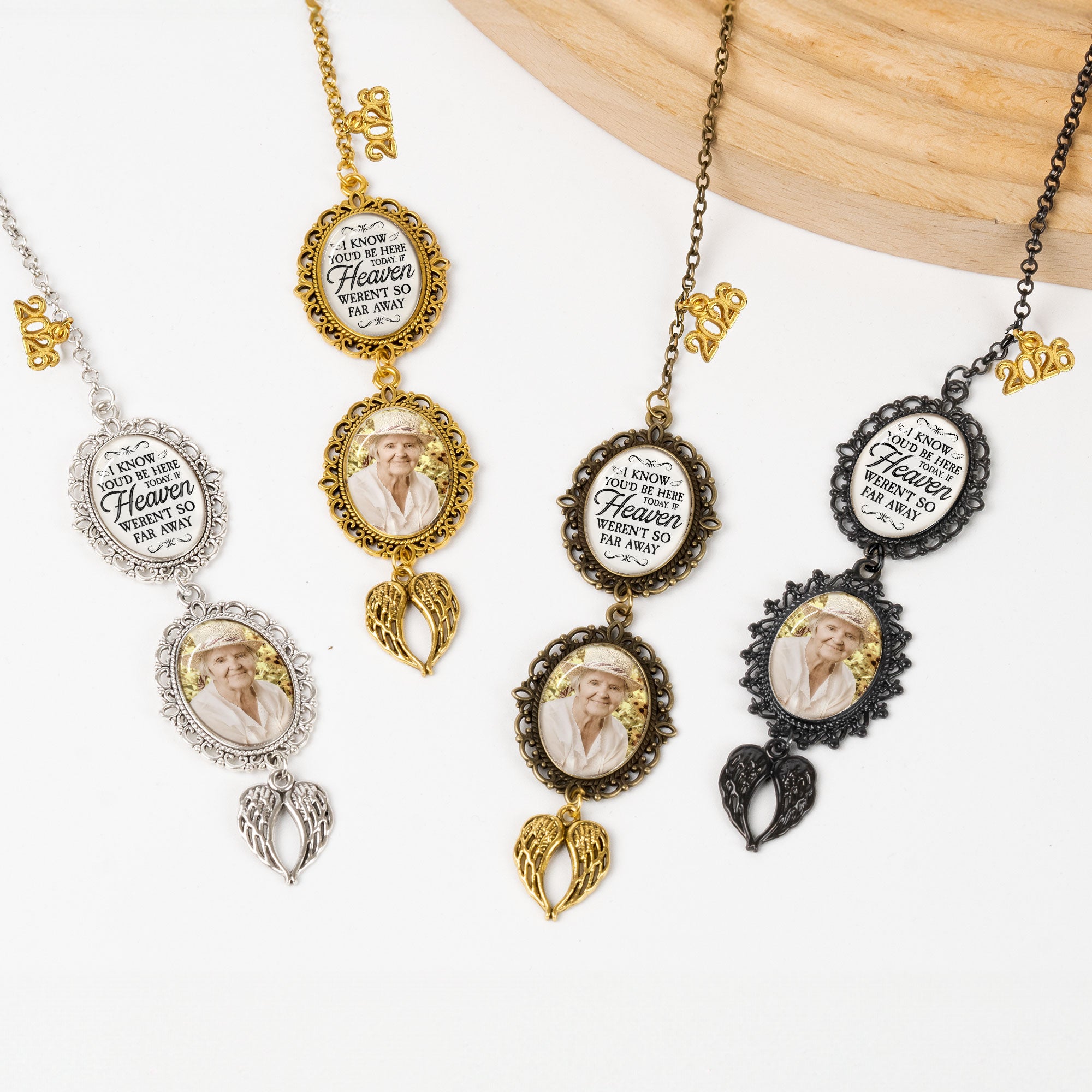 I Know You'd Be With Me Today - Custom Graduation Tassel Photo Charm