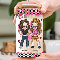 I Laugh A Little Harder - Y2K Style - Personalized Clear Glass Cup