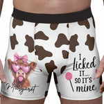 I Licked It So It's Mine - Personalized Men's Boxer Briefs
