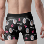 I Licked It So It's Mine Funny Anniversary Gift - Personalized Photo Men's Boxer Briefs - Gift For Husband