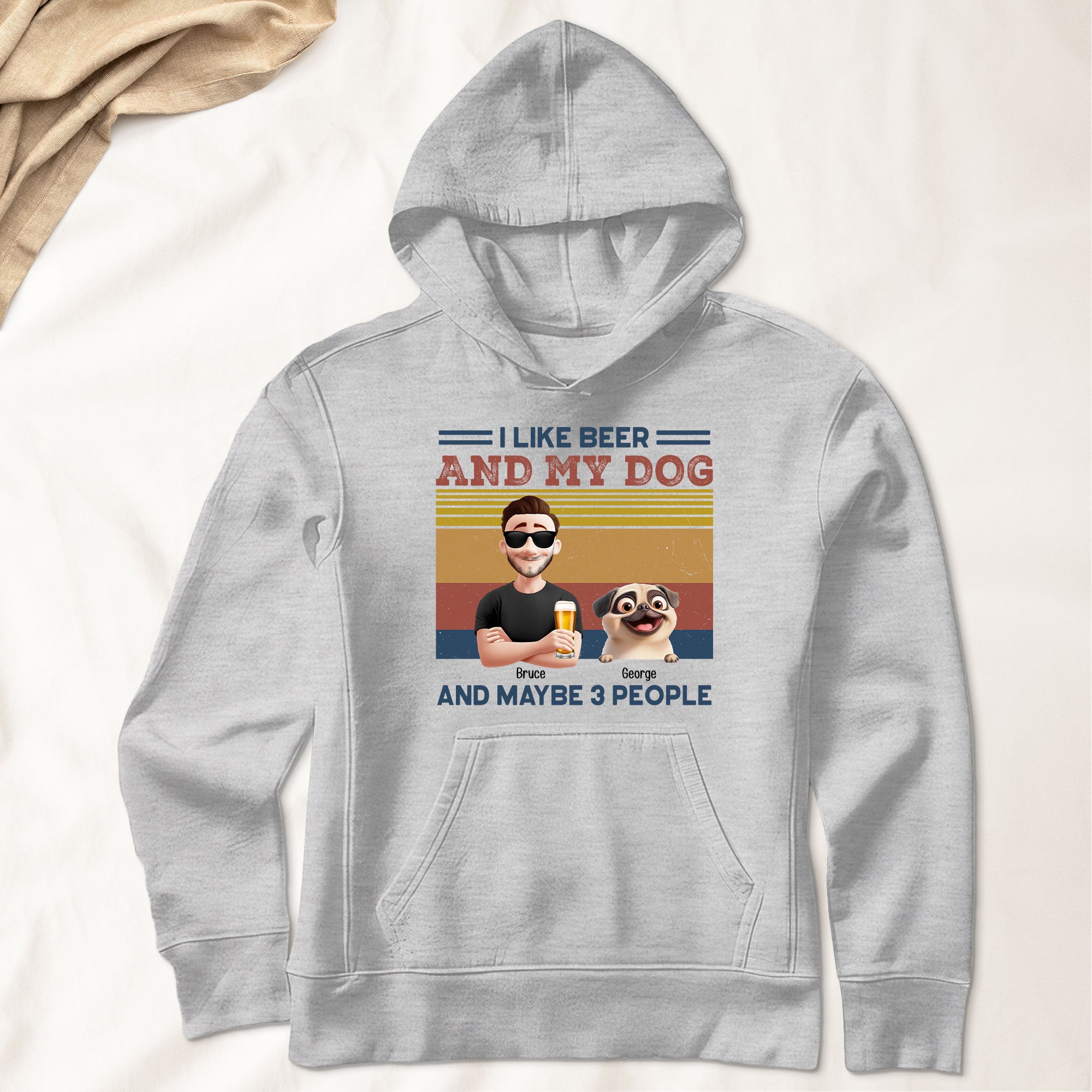 I Like Beer And My Dog New Version - Personalized Shirt