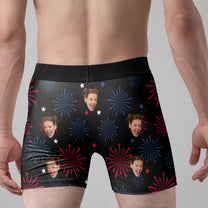 I Like How She Explodes - Personalized Photo Couple Matching Underwear