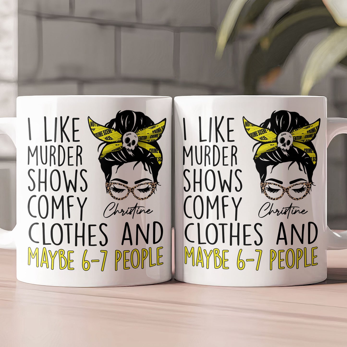 I Like Murder Shows - Personalized Mug