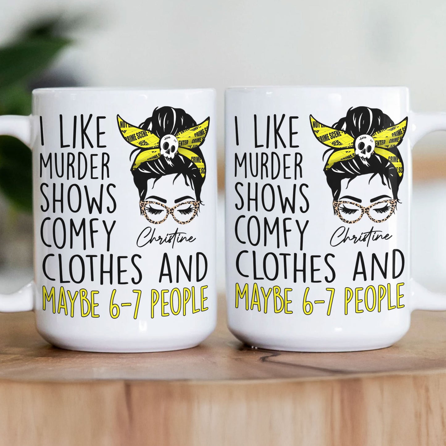 I Like Murder Shows - Personalized Mug