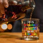 I Like My Whiskey Straight LGBTQ+ Support - Personalized Whiskey Glass
