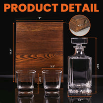 I Like Whiskey, Bourbon, My Dogs & Maybe 3 People - Personalized Whiskey Decanter Set