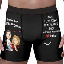 I Love Every Bone In Your Body But This Is My Favorite - Personalized Men's Boxer Briefs