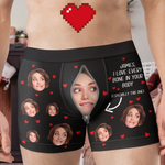 I Love Every Bone In Your Body - Personalized Photo Men's Boxer Briefs