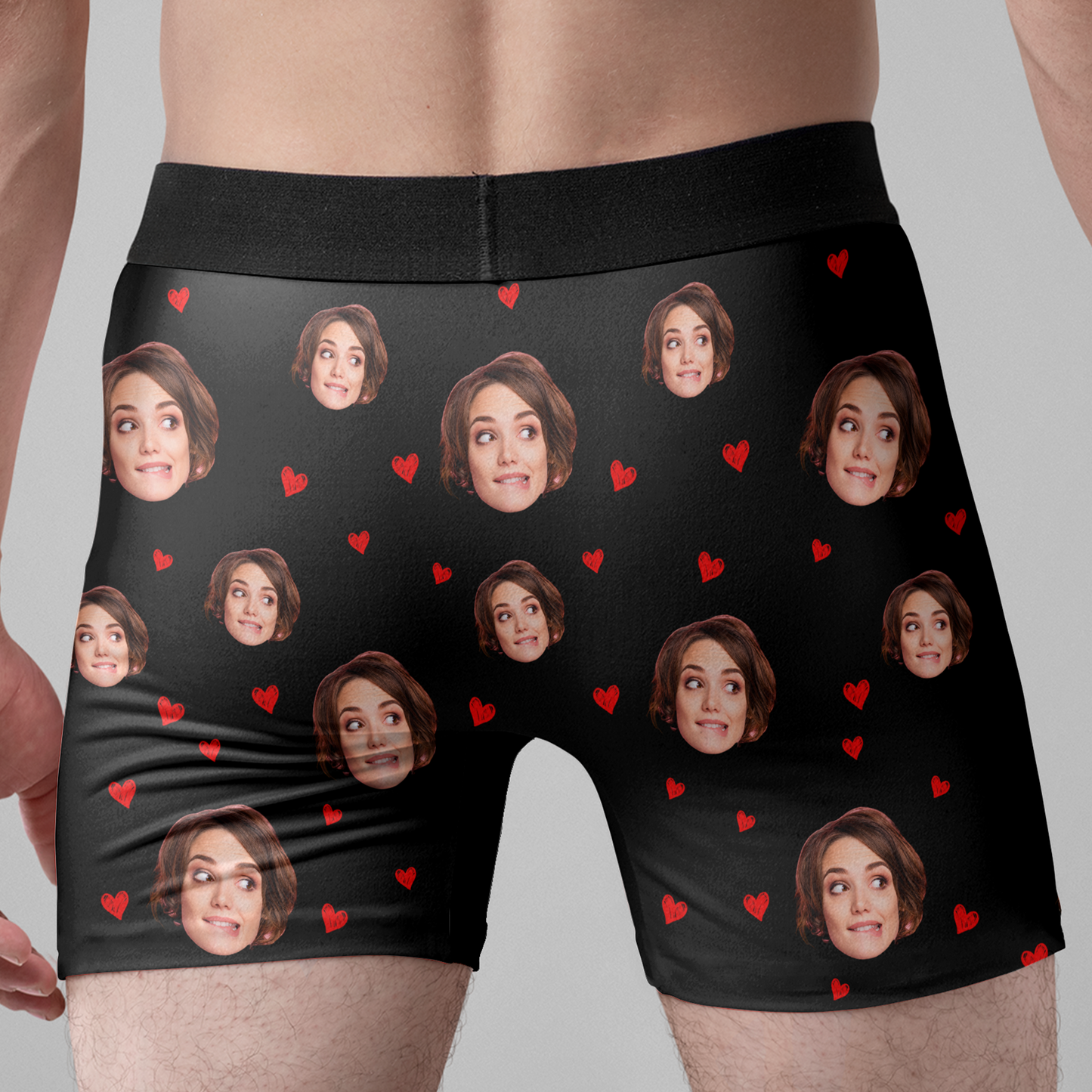 I Love Every Bone In Your Body - Personalized Photo Men's Boxer Briefs