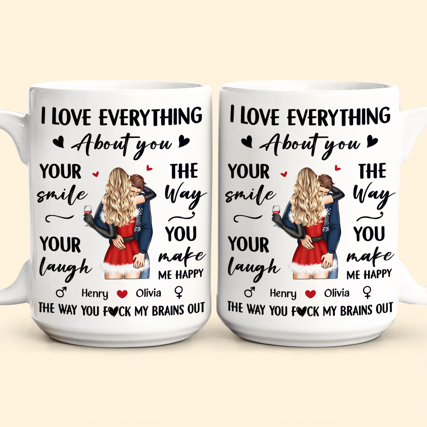 I Love Everything About You - Personalized Mug