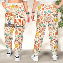 I Love Fall Prevention Nurse Autumn Gift - Personalized Sweatpants