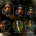 I Love My Farm Chicken Horse Cow - Acrylic Ornament