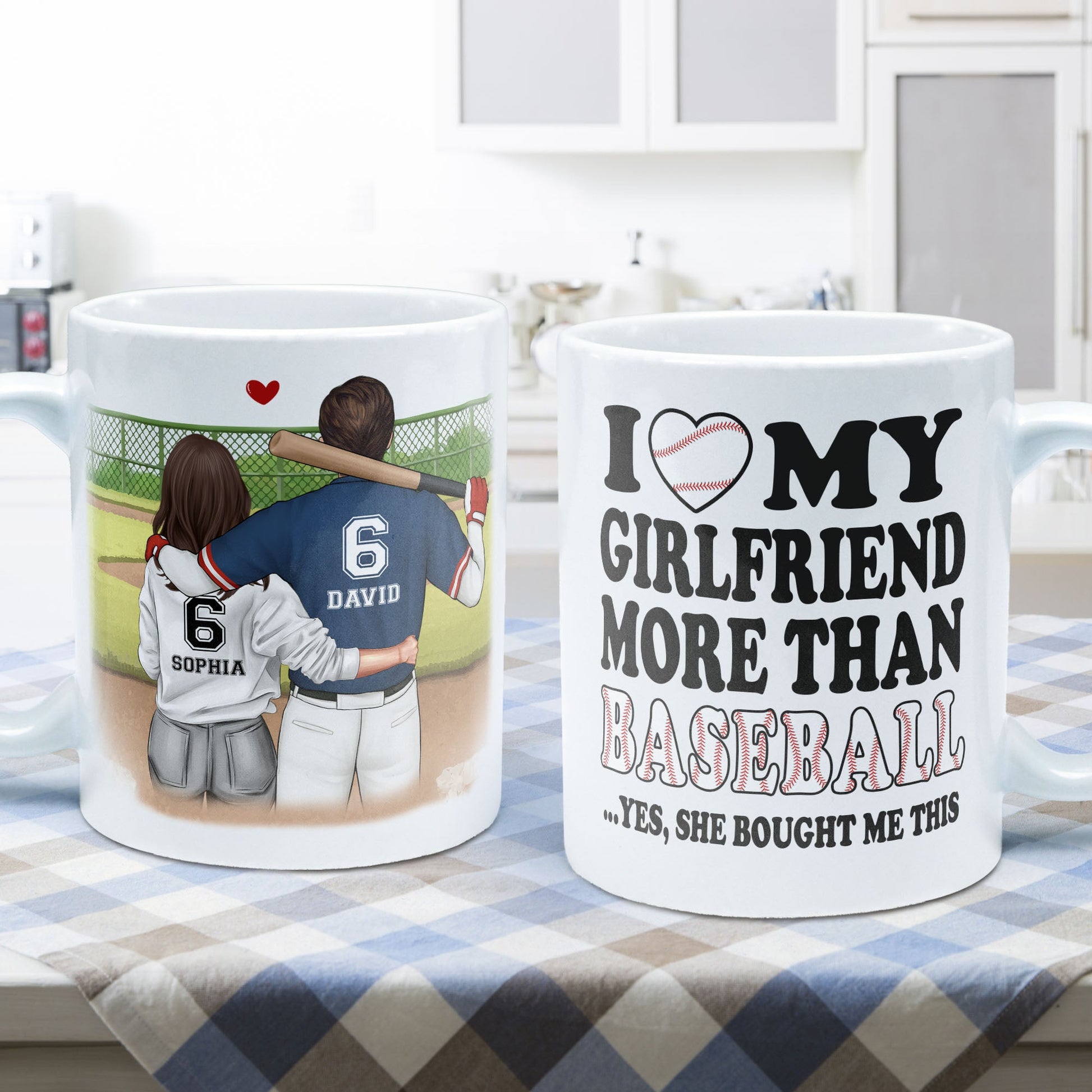 Baseball Fan Coffee Mug, This Girl Loves Her Dodgers-Travel Coffee Mug 14  oz For Baseball Player, Fan, Baseball Lover,Girlfriend