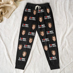 I Love My Hot Wife Custom Face - Personalized Photo Sweatpants
