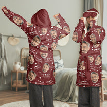 I Love My Husband - Personalized Photo Hooded Robe