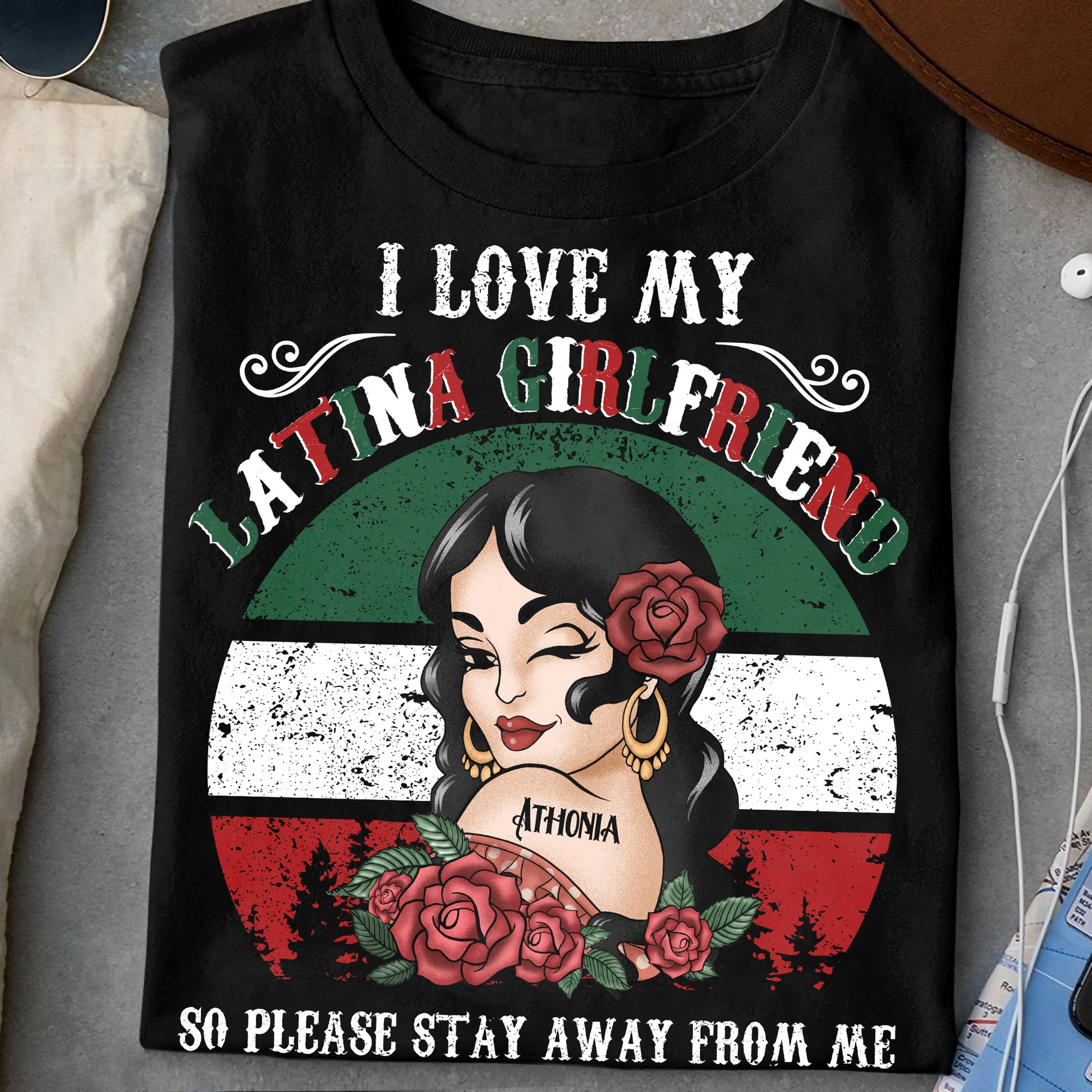 I Love My Latina Girlfriend Personalized Shirt – Macorner
