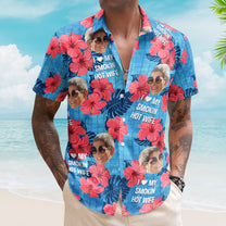 I Love My Smokin Hot Wife Summer Vacation For Husband - Personalized Hawaiian Shirt
