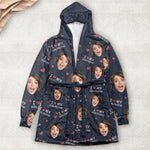 I Love My Wife, Honey.... - Personalized Photo Hooded Robe