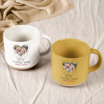 I Love You Always And Forever - Personalized Photo Pottery Mug