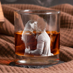 I Love You For Who You Are - Personalized Whiskey Glass With Photo