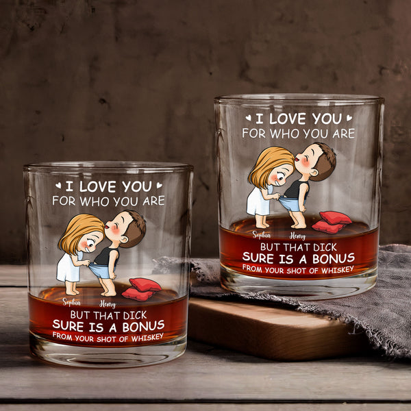 Leather Wrapped Whiskey Glass - Eff You See Kay Why Oh You