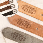I Love You For Your Personality Naughty Anniversary Gift For Husband - Personalized Cowhide Belt