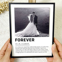 I Love You Forever - Personalized Wooden Photo Plaque