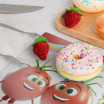 I Love You From Head Tomatoes - Personalized Glass Cutting Board