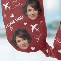 I Love You Funny - Personalized Photo U-Shaped Travel Neck Pillow