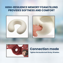 I Love You Funny - Personalized Photo U-Shaped Travel Neck Pillow