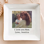 I Love You Mom - Personalized Photo Jewelry Dish