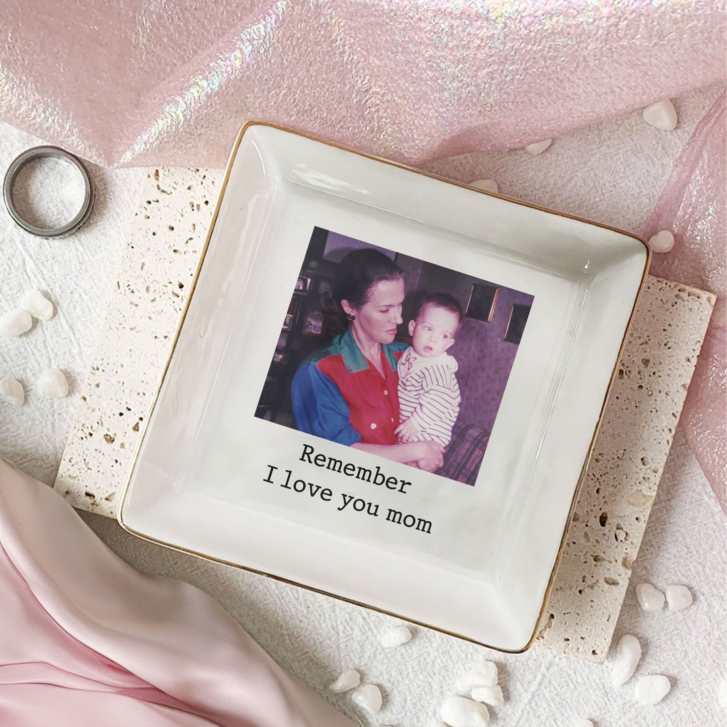 I Love You Mom - Personalized Jewelry Dish