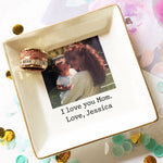 I Love You Mom - Personalized Photo Jewelry Dish