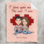 I Love You More - Personalized Blanket
