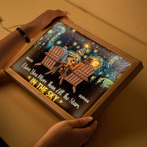 I Love You More Than All The Stars In The Sky - Personalized Light Up Picture Frame