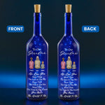 I Love You More Than The Stars In The Sky - Personalized Blue Bottle Lamp