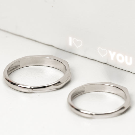 I Love You - Luminous Affection Couple Ring