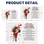 I Love You The Most Valentine's Day Anniversary Gift - Personalized Poster