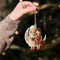 I Love You To The Moon And Back 2D Flat - Acrylic Ornament