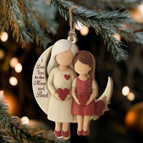 I Love You To The Moon And Back 2D Flat - Acrylic Ornament