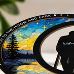 I Love You To The Moon & Back - Personalized Wood And Acrylic Night Light