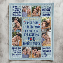 I Love You Forever & Always - Personalized Photo Blanket