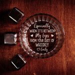 I Love Your Face Especially Naughty Gifts For Husband, BF - Personalized Engraved Whiskey Glass
