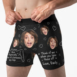I Love Your Face Especially When It's Between My Legs - For Him - Personalized Men's Boxer Briefs