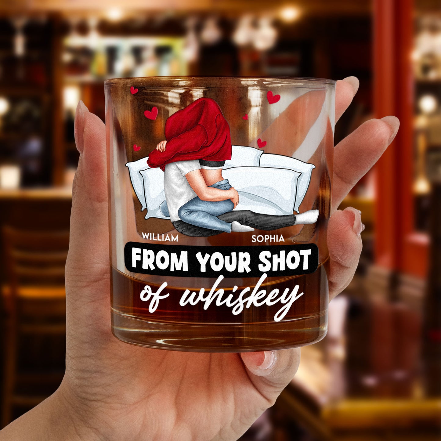 I Love Your Face When It's Between My Legs - Personalized Whiskey Glass