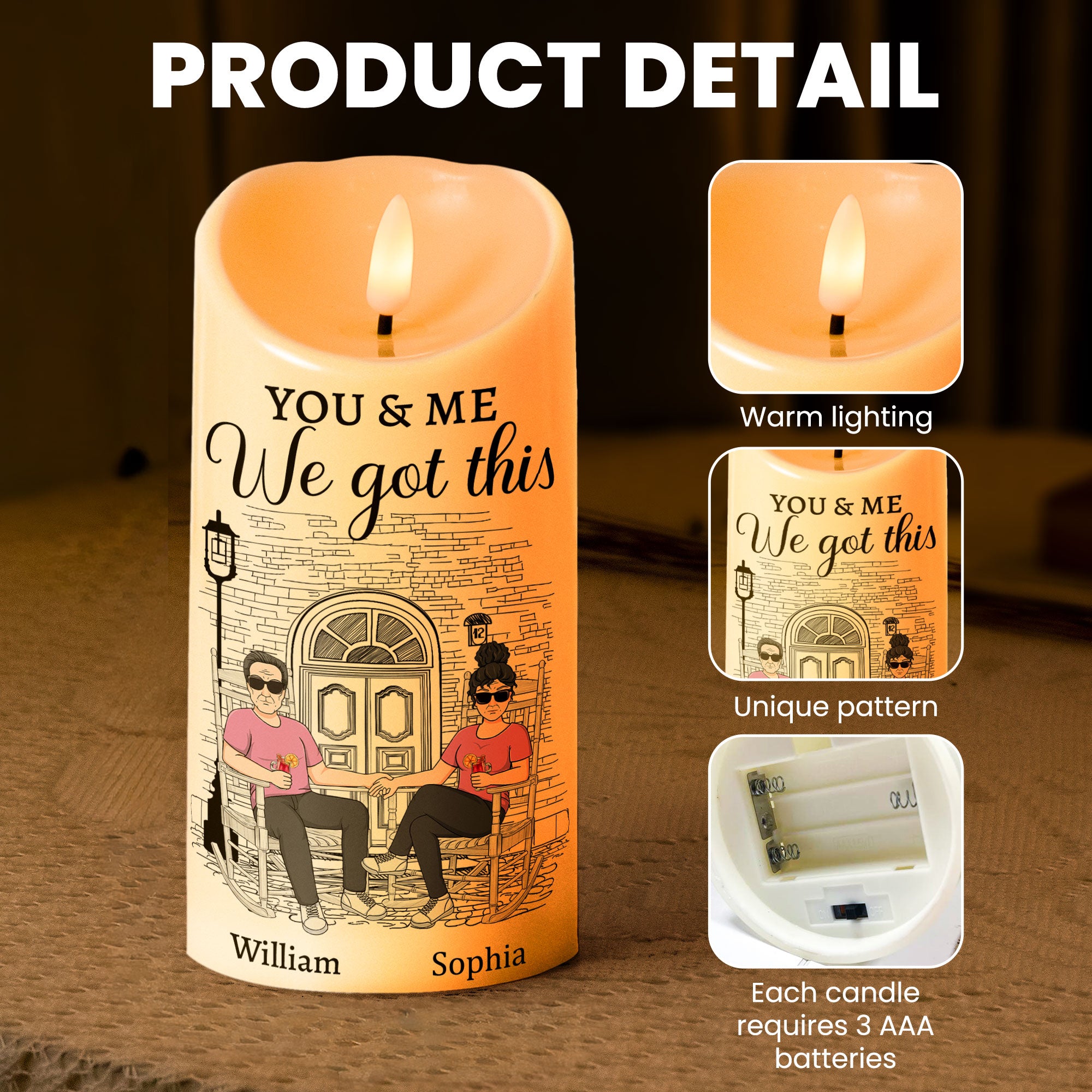 I Loved You Then, I Love You Still - Personalized LED Candle