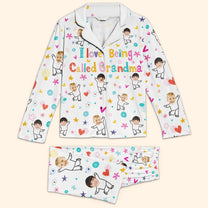 I Love Being Called Grandma - Personalized Photo Women's Pajamas Set