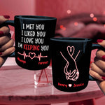 I Met You, I Liked You, I Love You - Personalized Mug